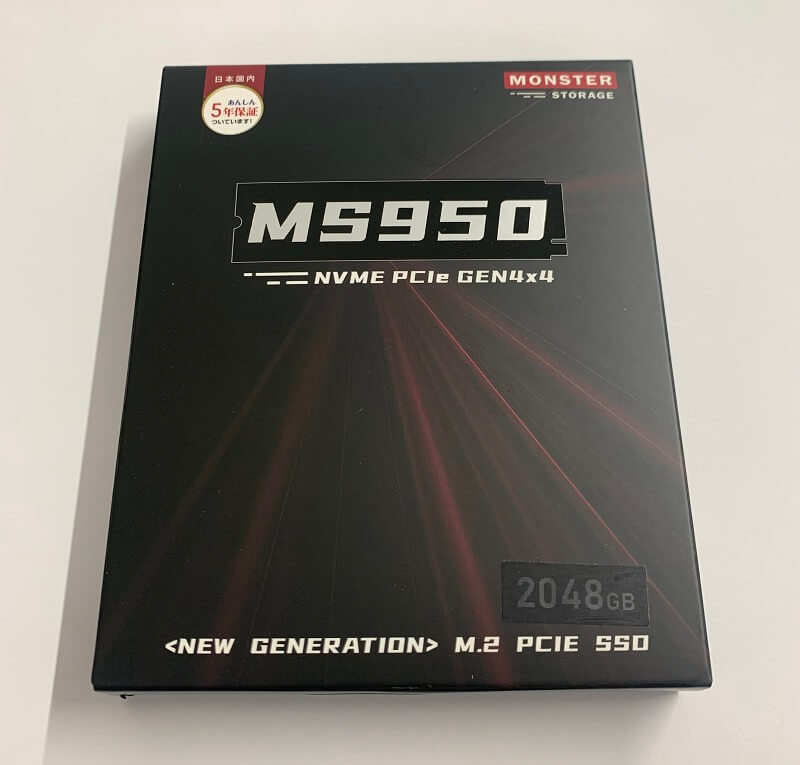スマホ/家電/カメラMonster Storage 2TB NVMe SSD MS950